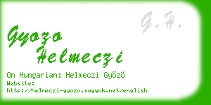 gyozo helmeczi business card