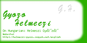 gyozo helmeczi business card